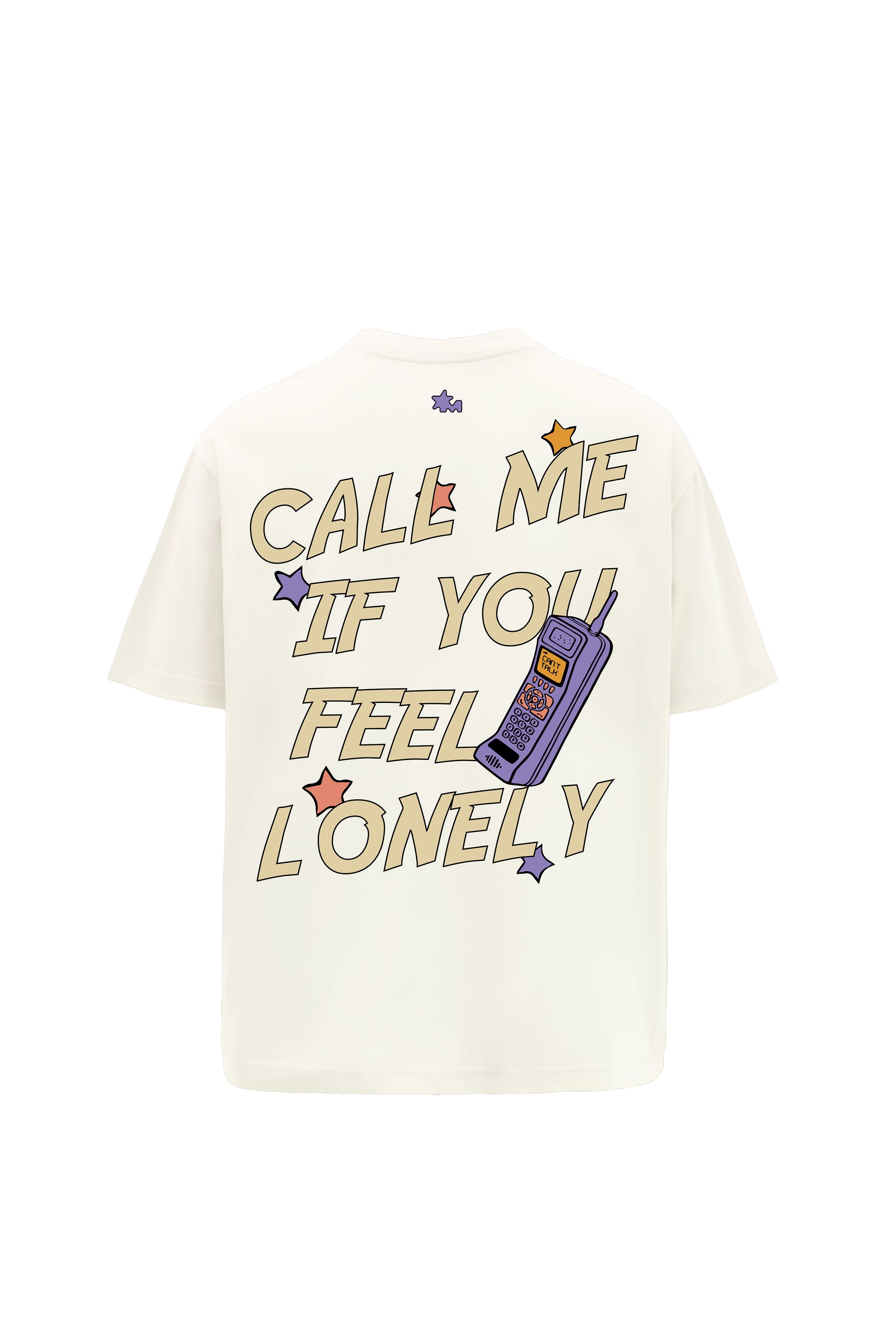 Buy Call Me Cream Oversized T-Shirt Online at Main Character India