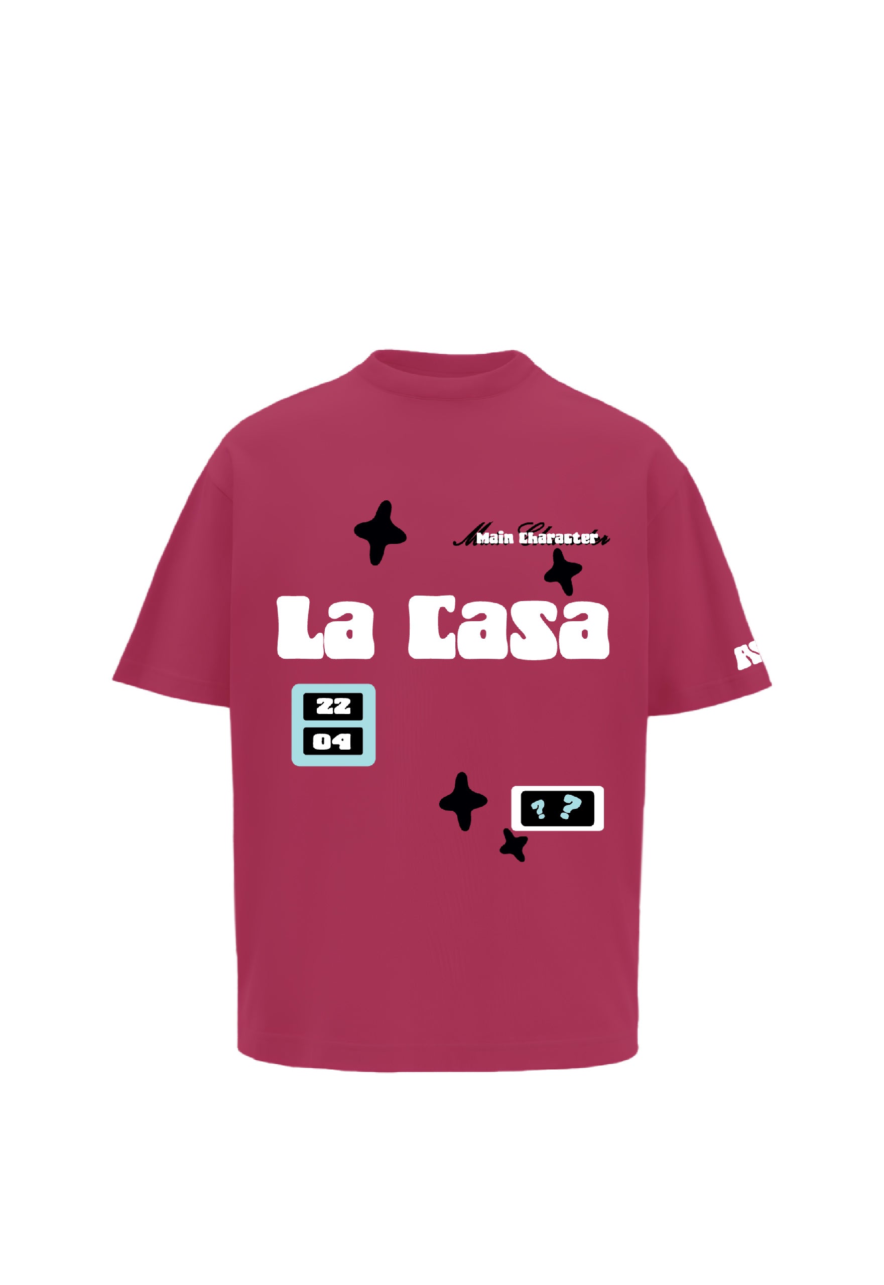 Buy La Casa Hot Pink Oversized T-Shirt Online at Main Character India