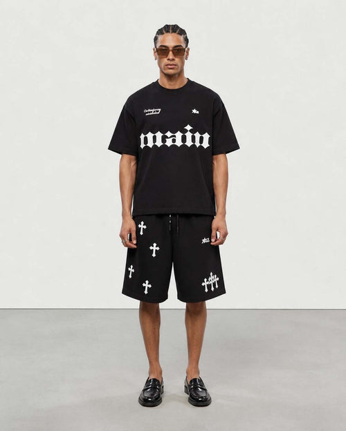 MAIN OG T-SHIRT - GOTHIC CROSS SHORTS