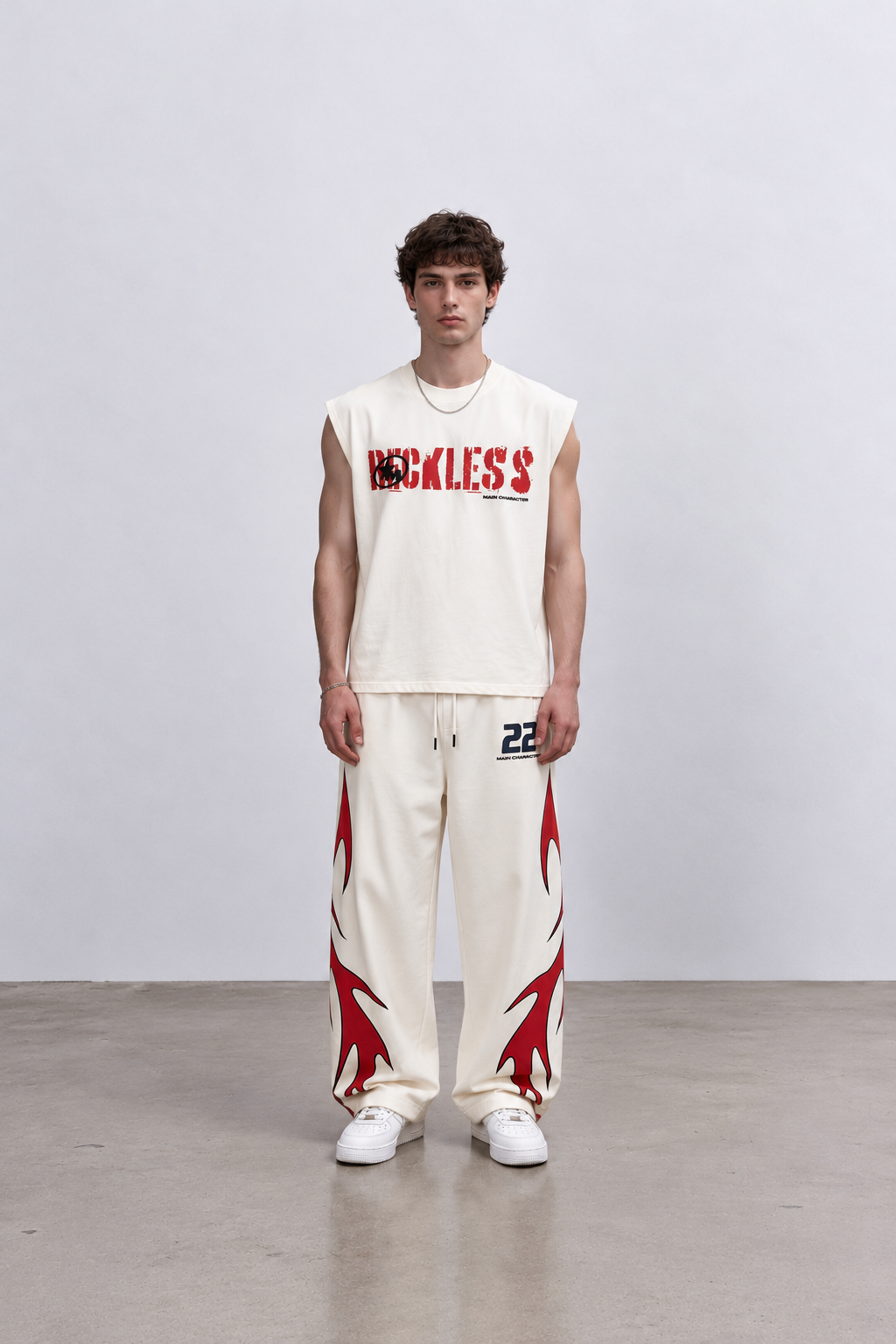 RECKLESS VEST - FLAME FINISH PANTS