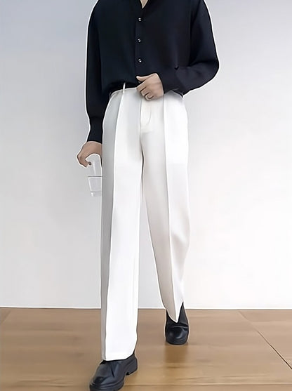 Buy White Straight Korean Pant Online at Main Character India