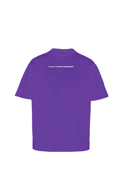Buy Wait For Nobody Purple Oversized T-Shirt Online at Main Character India
